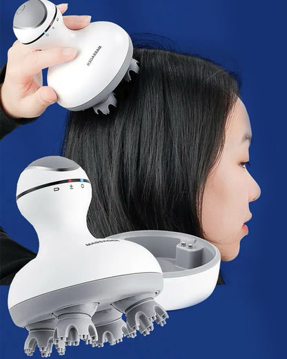 Rechargeable Scalp & Body Massager with Vibration Mode for Stimulating Hair Growth