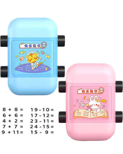Addition Subtraction 2 in 1 Math Roller Stamps