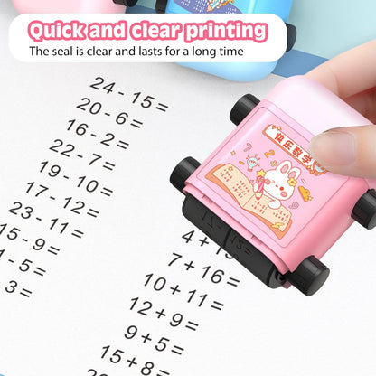Addition Subtraction 2 in 1 Math Roller Stamps