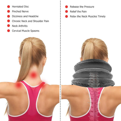 Cervical Neck Traction Device Inflatable Neck Stretcher, Chronic Neck and Shoulder Pain