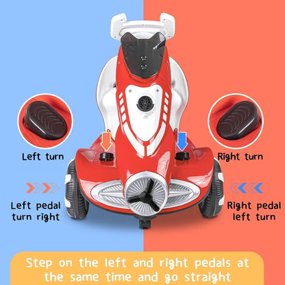 Electric Four-Wheel Kids Car | Bubble Function | 360 Degree Rotation | Cool LED Lights