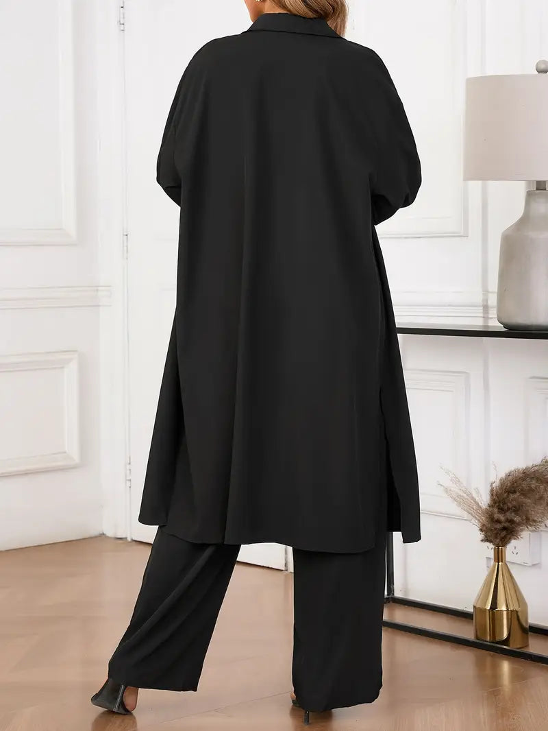 Plus Size Women's Casual Top and Pants Set | Delivery: 7 to 10 business days | Limited stocks available