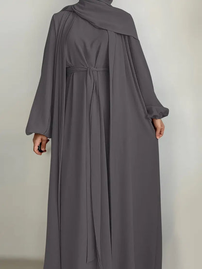 Women'S Middle East Muslim Turkey Dubai Solid Color Casual Dress | Delivery: 7 to 10 business days | Limited stocks available | Hurry before Sold Out