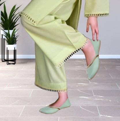 Punjabi Ethnic Jutis| Elegant & Comfortable Mojari Jutis For Women-KYAMSTORE