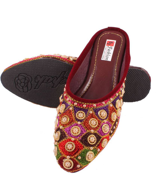 Jaipuri Ethnic Ethnic Mule For Women-KYAMSTORE