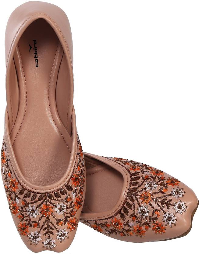 Women's Embroidery Ethnic Shoes Jutis For Women-KYAMSTORE
