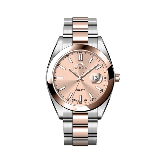 Arrow – Men’s Analog Display With Date | Stainless Steel Strap (5903)-KYAMSTORE