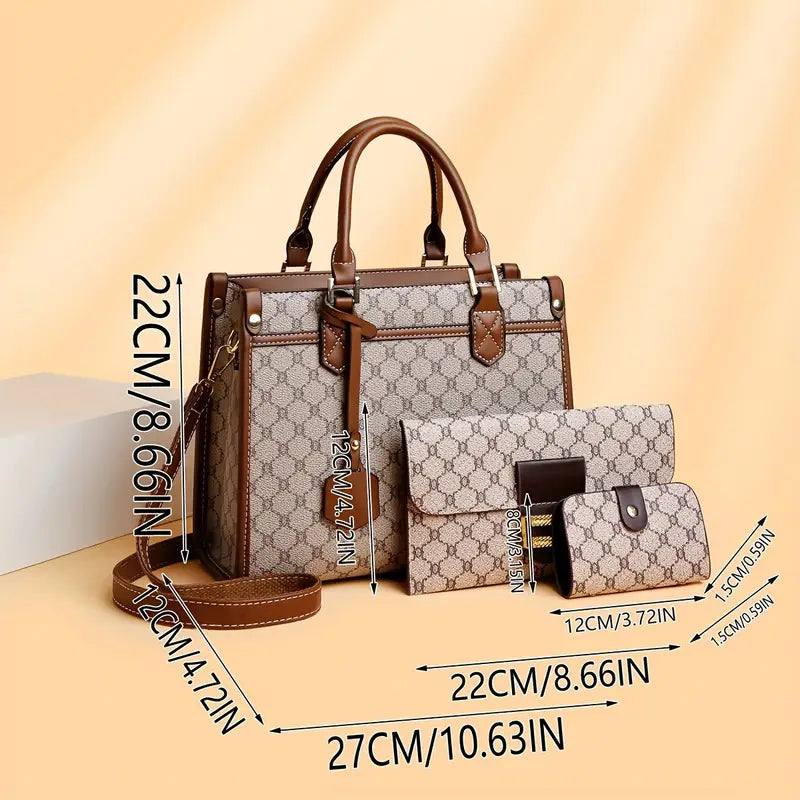 Fashion Large Capacity Tote Bag with Handbag and Wallet | Delivery: 7 to 10 business days | Limited stocks available | Hurry before Sold Out