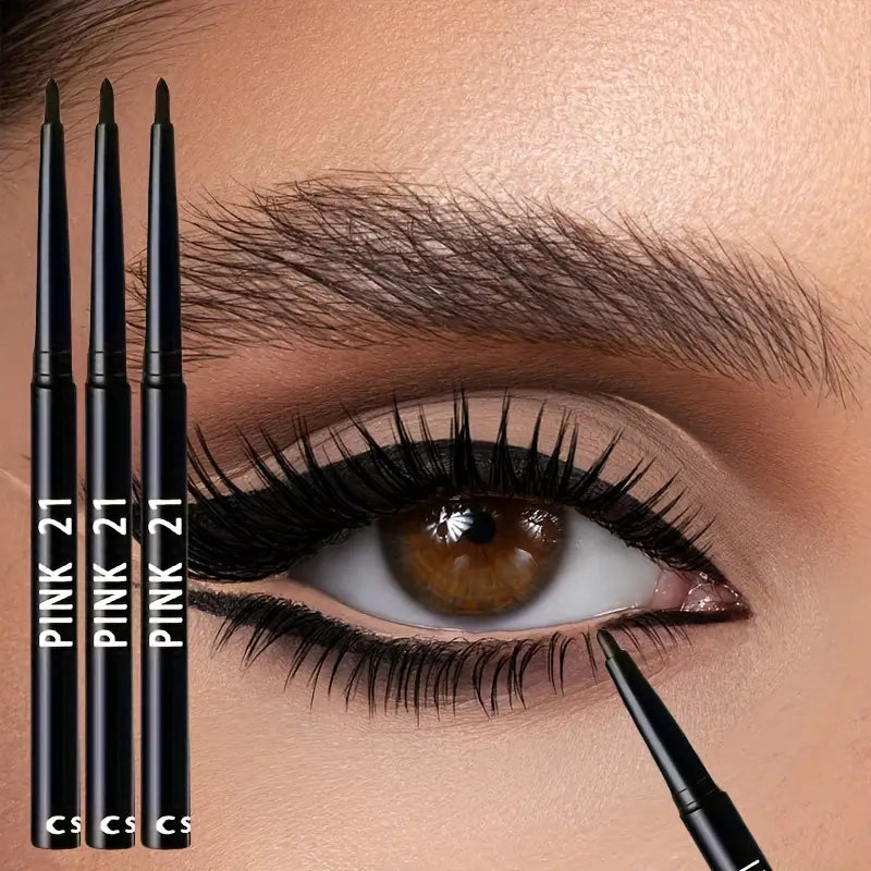 3pcs Black Eyeliner Pencils -Waterproof, Sweatproof & Smudge-Proof | Delivery: 2 to 6 business days | Limited stocks available | Hurry before Sold Out