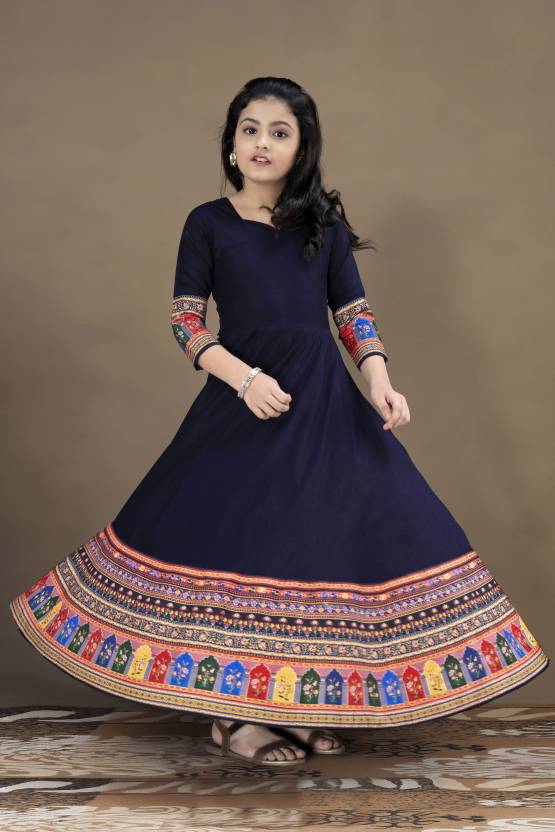 Girls Maxi / Full Length Festive / Wedding Dress for Kids-KYAMSTORE