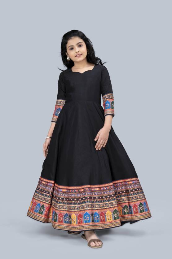 Girls Maxi / Full Length Festive / Wedding Dress for Kids-KYAMSTORE