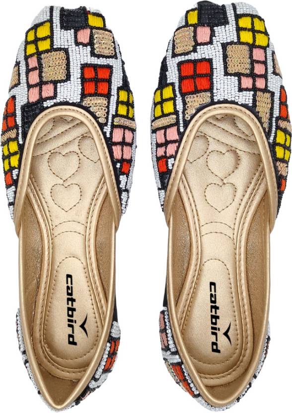 Women Stylish Handmade Embroidery Jutti Bellies For Women-KYAMSTORE