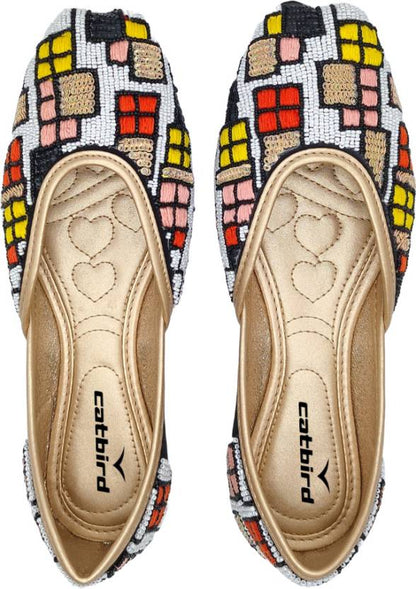 Women Stylish Handmade Embroidery Jutti Bellies For Women-KYAMSTORE