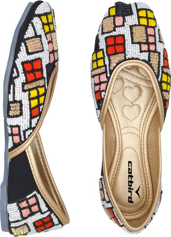 Women Stylish Handmade Embroidery Jutti Bellies For Women-KYAMSTORE