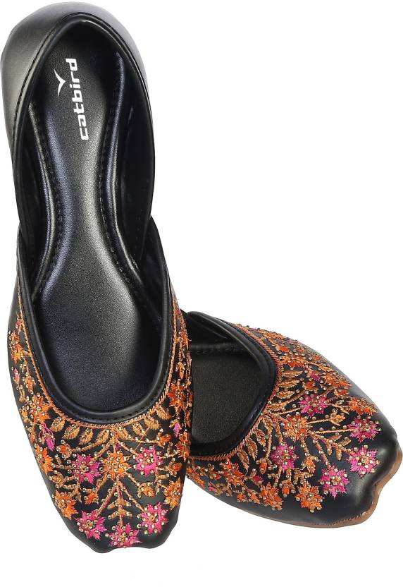 Women's Embroidery Ethnic Shoes Jutis For Women-KYAMSTORE