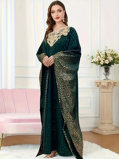 Middle East Fashion Elegant Hot Stamping Print | Delivery: 7 to 10 business days | Limited stocks available | Hurry before Sold Out