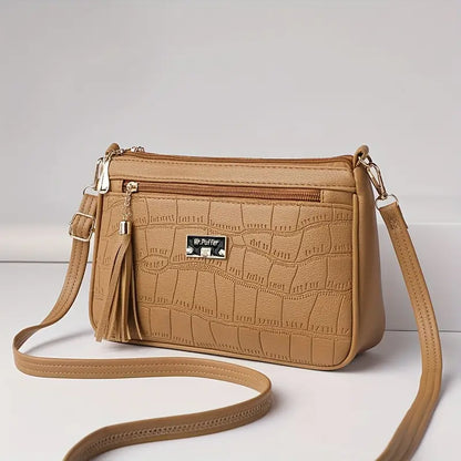 Women's Fashion Crocodile Pattern Faux Leather Shoulder Bag | Delivery: 7 to 10 business days | Limited stocks available | Hurry before Sold Out
