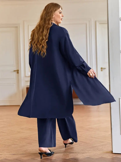 Plus Size Women's Casual Top and Pants Set | Delivery: 7 to 10 business days | Limited stocks available