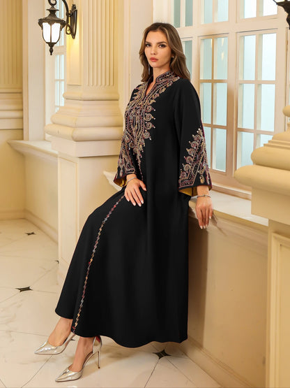 Elegant Red Abaya Kaftan Dress - Long Sleeve | Delivery: 7 to 10 business days | Limited stocks available | Hurry before Sold Out