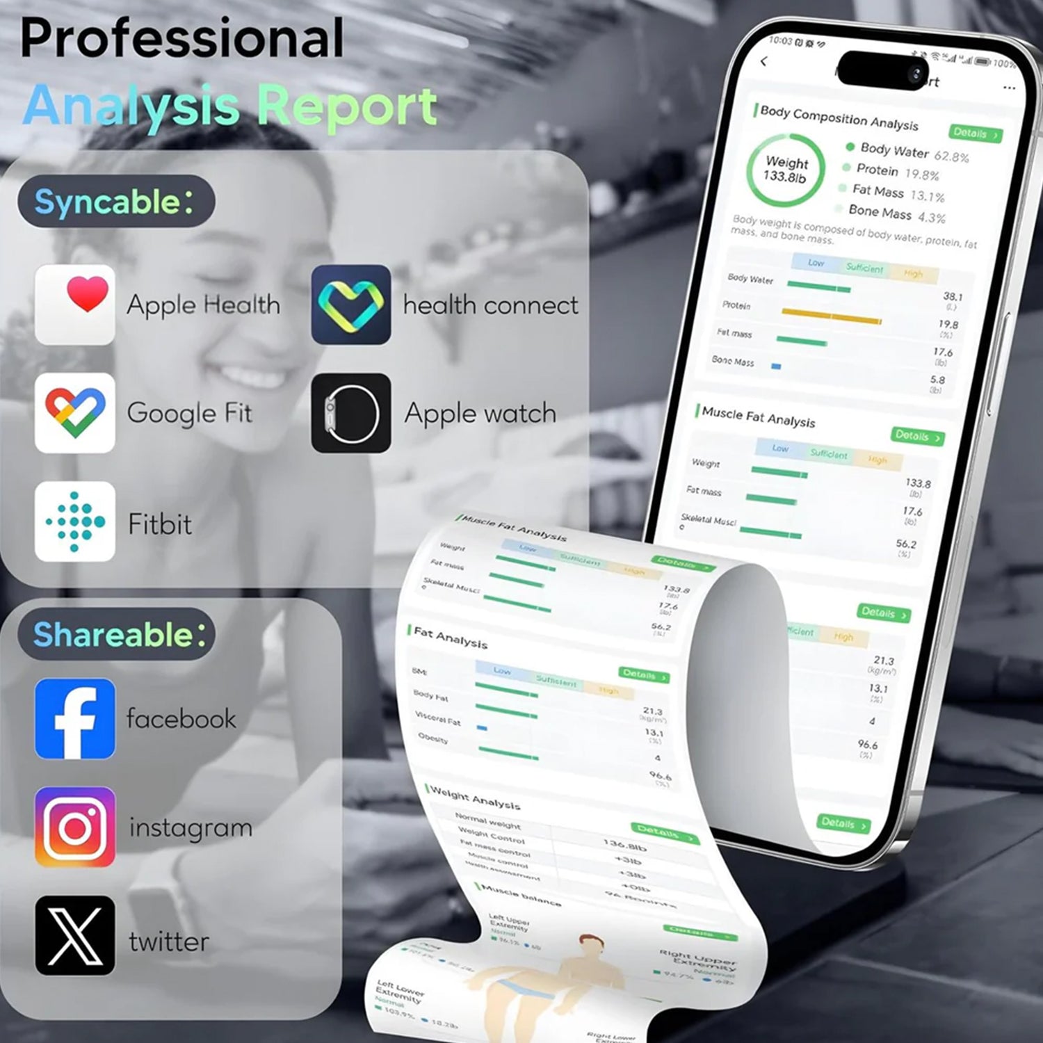 ADMOS 8-Electrode Smart Body Scale-KYAMSTORE