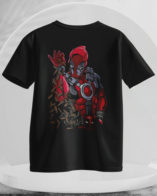Deadpool - Men Stylish Back Print Printed T-Shirts - (Oversized)