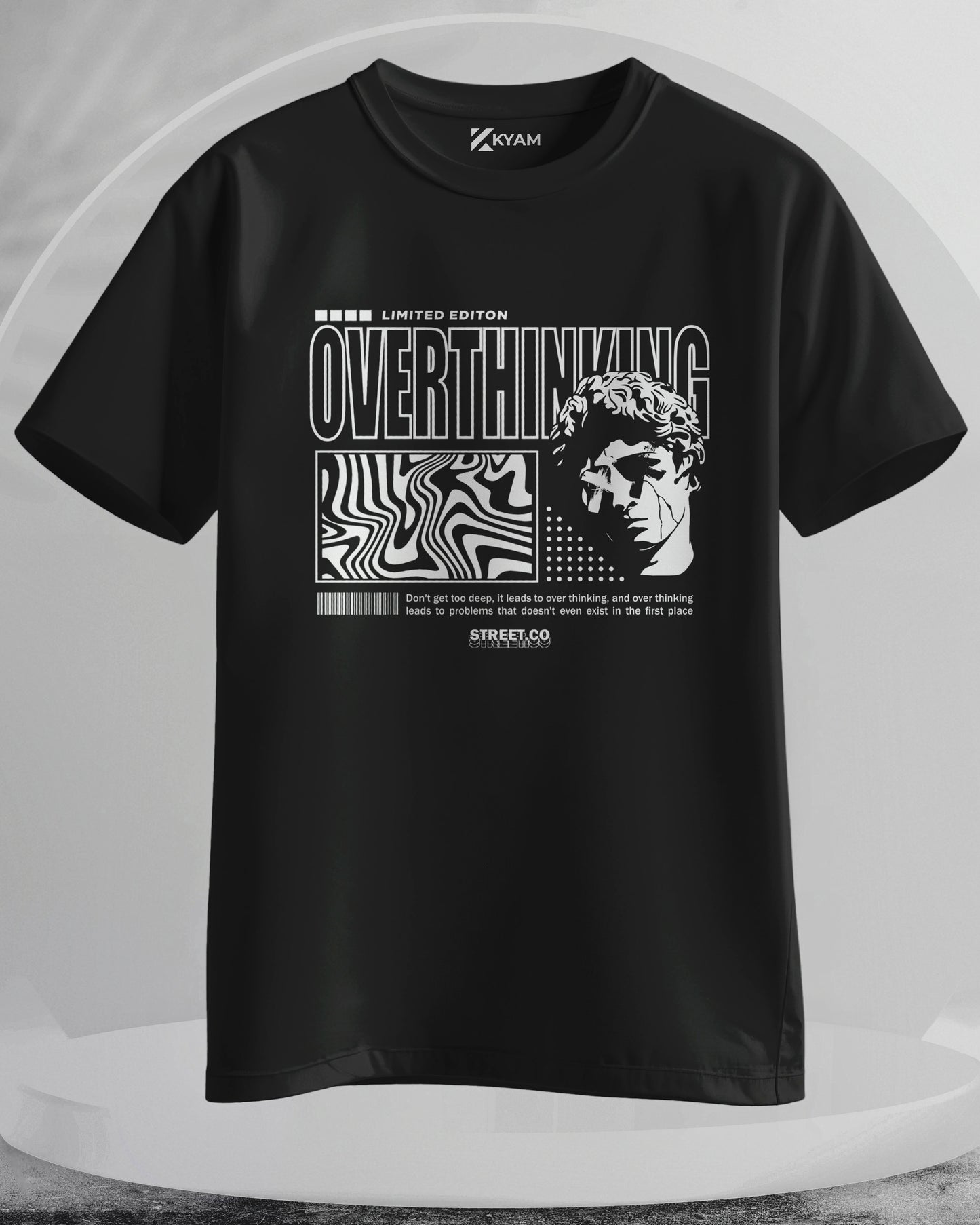 Overthinking - Men Stylish Printed T-Shirts – (Regular)