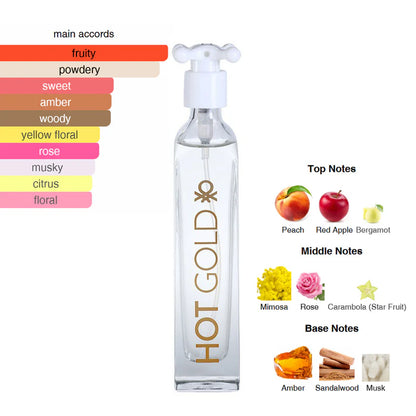 Benetton Hot Gold for Women EDT 100ml