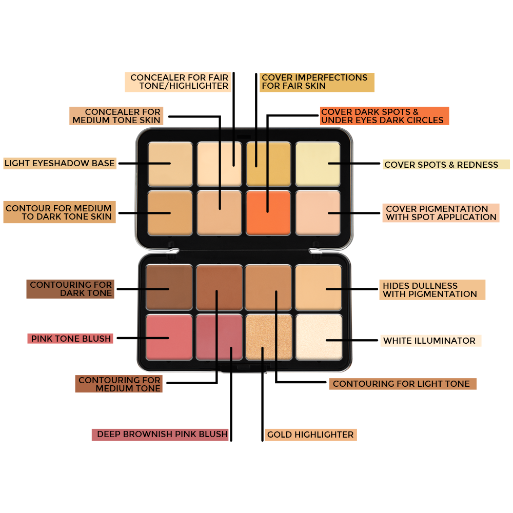 16 Color Camouflage HD Palette - CHP002-KYAMSTORE
