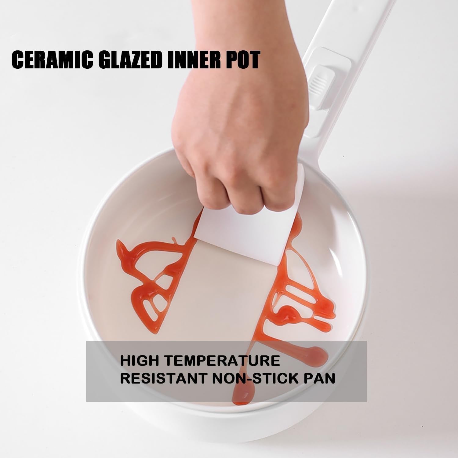 Electric Non-Stick Hot Pot Pan with Steamer-KYAMSTORE
