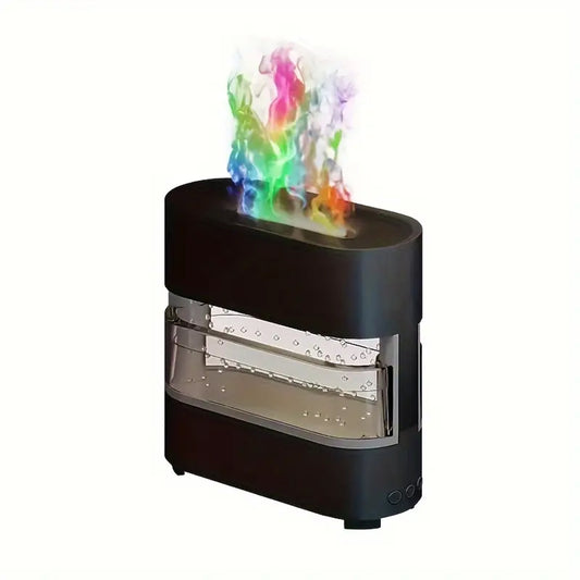 Fireplace Flame Essential Oil Diffuser with Raindrop Sounds-KYAMSTORE