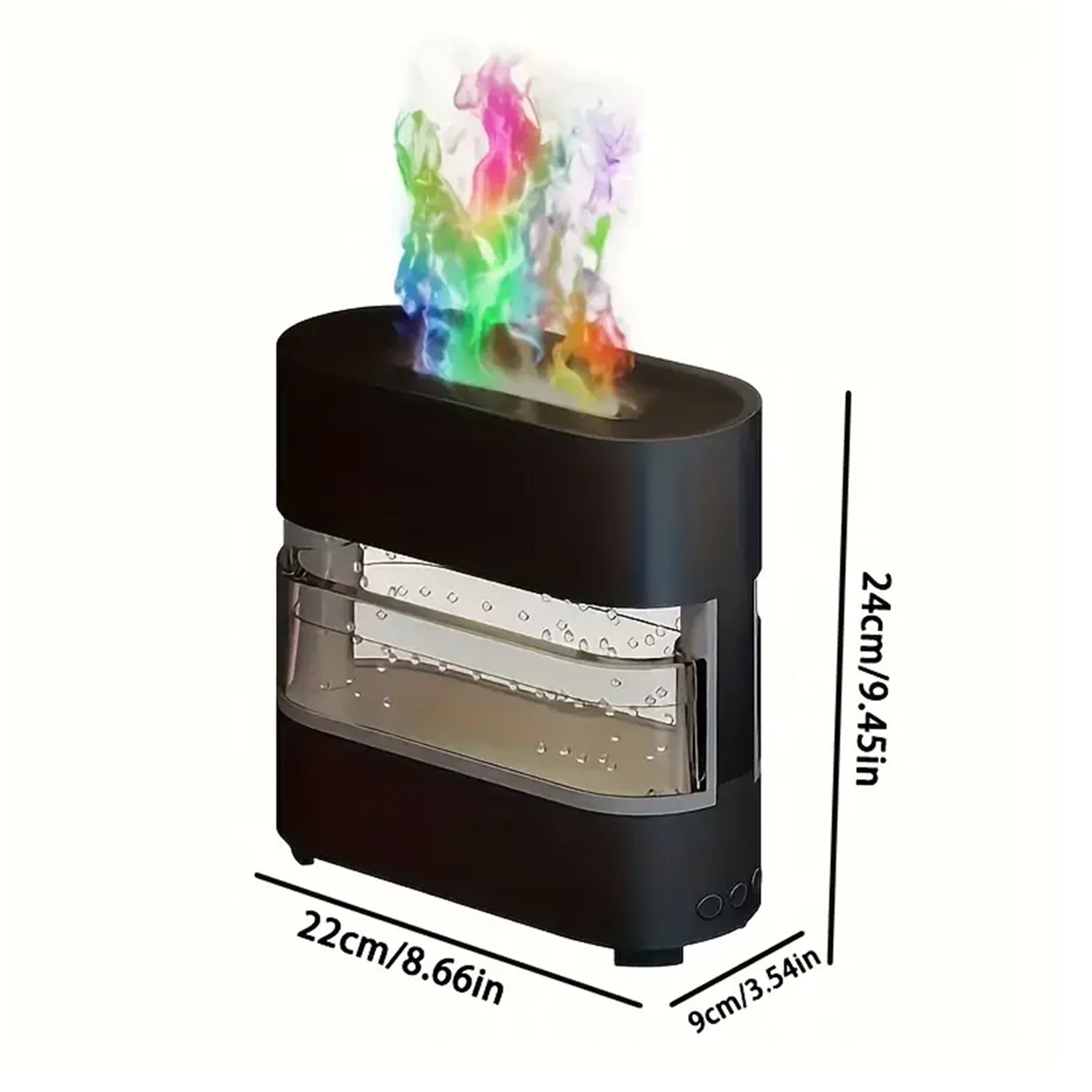 Fireplace Flame Essential Oil Diffuser with Raindrop Sounds-KYAMSTORE