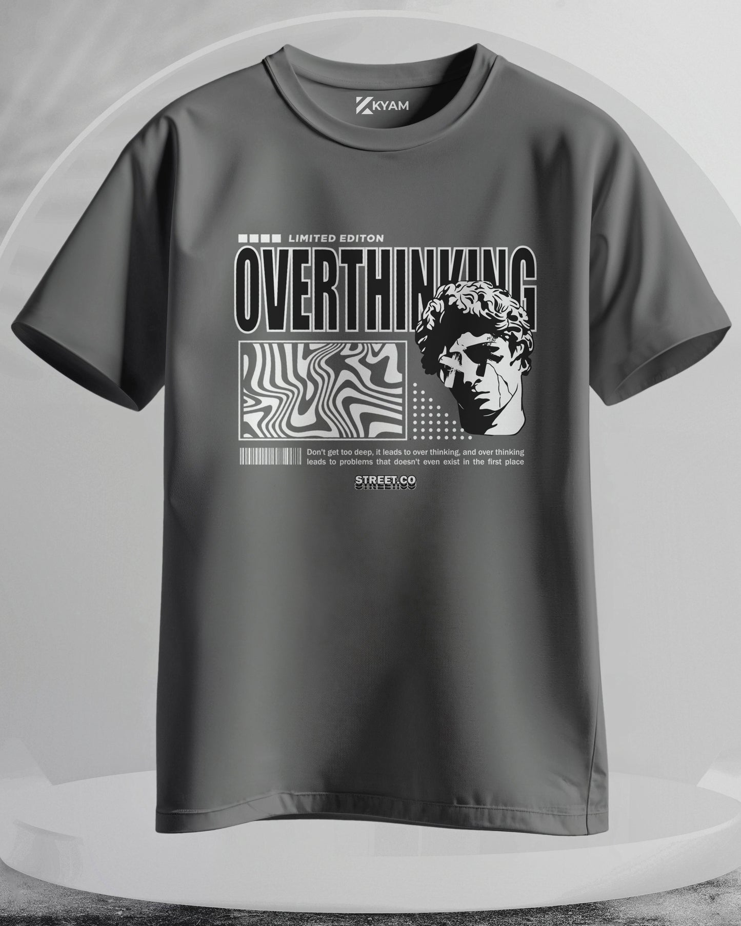 Overthinking - Men Stylish Printed T-Shirts – (Regular)