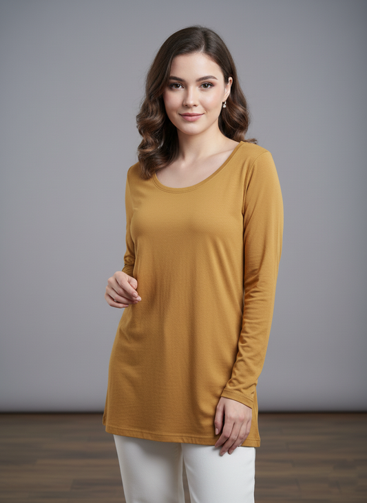Ukay Find! Mustard Yellow Long-Sleeve Top