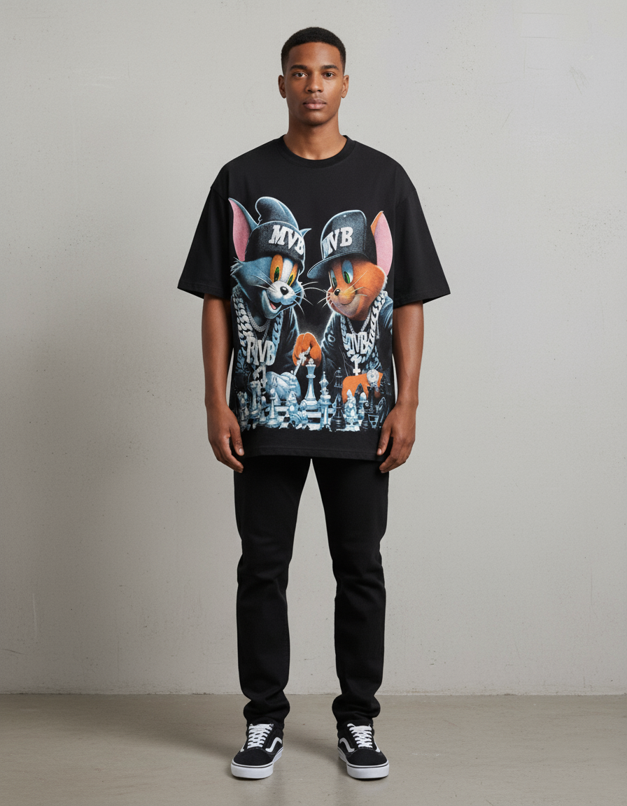 Stylish Custom Printed T-Shirt - (Oversized)