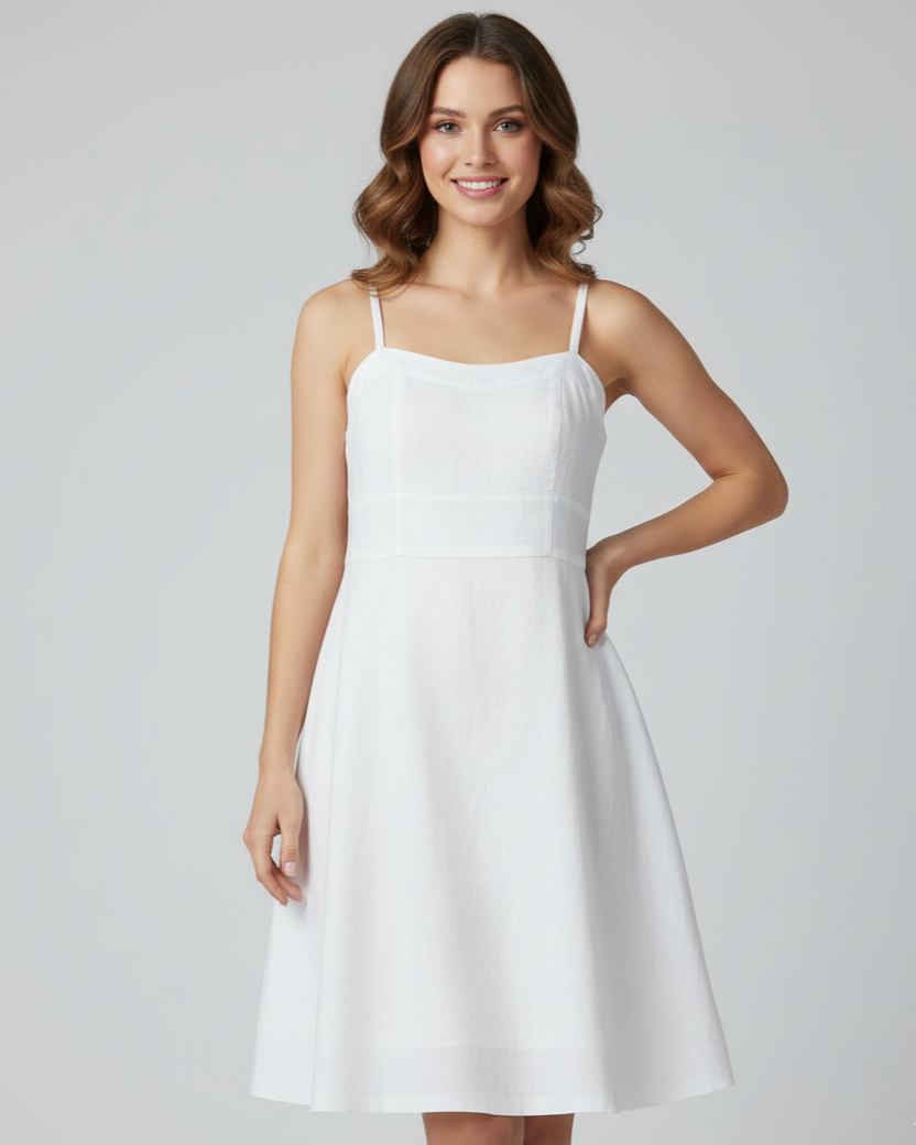 Ukay Find! Classic White Sundress