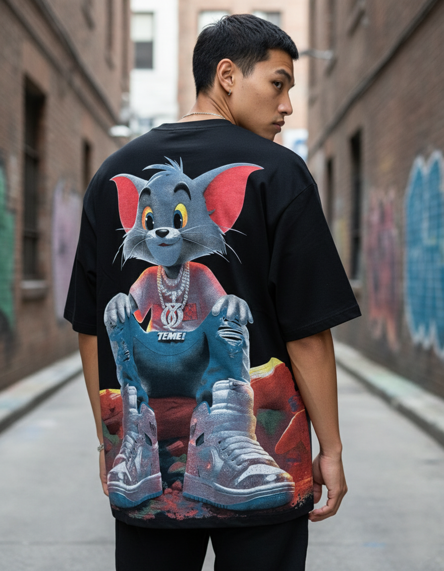 Stylish Custom Printed T-Shirt - (Oversized)