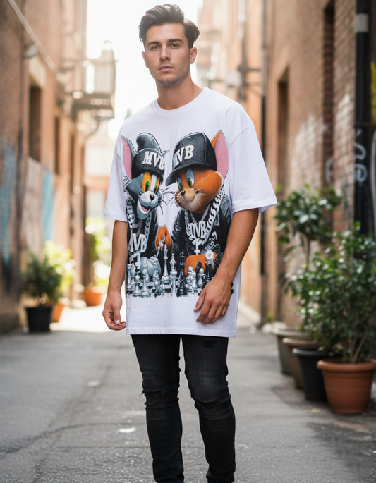 Stylish Custom Printed T-Shirt - (Oversized)