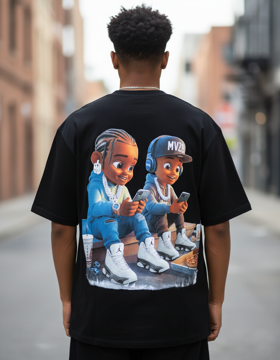 Stylish Custom Printed T-Shirt - (Oversized)