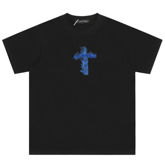 Unisex Oversize Chrome Hearts Printed Boxy Fit Thick Fabric T-Shirt - (Front Print)