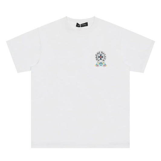 Unisex Oversize Chrome Hearts Printed Boxy Fit Thick Fabric T-Shirt - (Front Print)