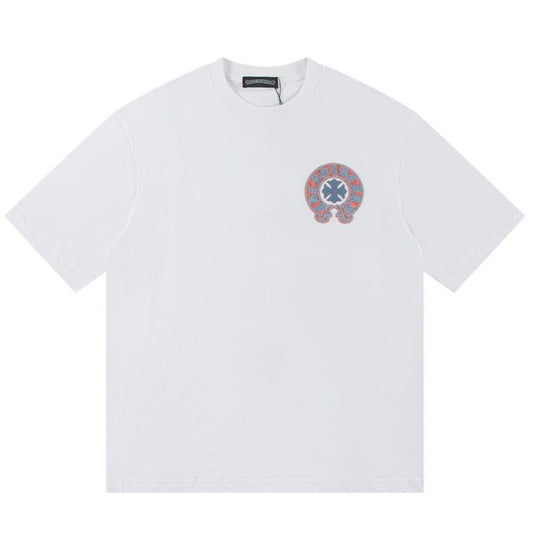 Unisex Oversize Chrome Hearts Printed Boxy Fit Thick Fabric T-Shirt - (Front Print)