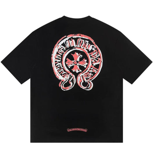 Unisex Oversize Chrome Hearts Printed Boxy Fit Thick Fabric T-Shirt - (Back Print)
