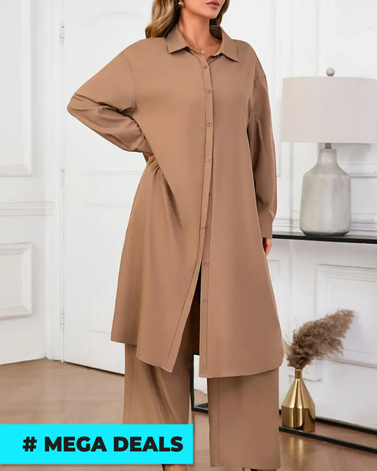 Plus Size Women's Casual Top and Pants Set | Delivery: 7 to 10 business days | Limited stocks available