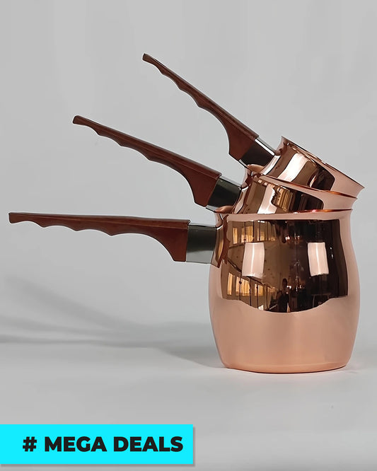 3pcs Set Stainless Steel Classic Turkish Coffee Pot | Delivery: 7 to 10 business days | Limited stocks available