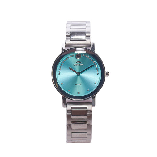Arrow Women’s Analog Display | Silver Strap | with Light Blue Dial (5923)-KYAMSTORE