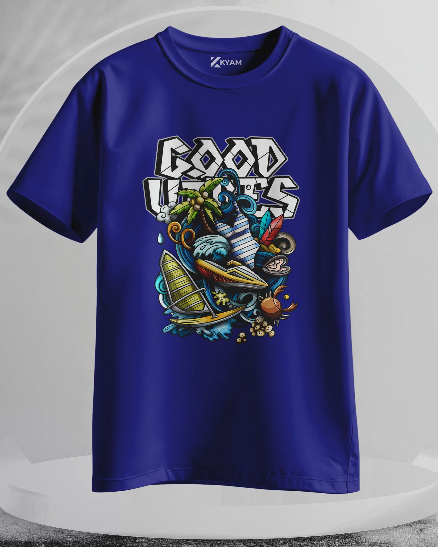 Good Vibes - Men Stylish Printed T-Shirts – (Regular)