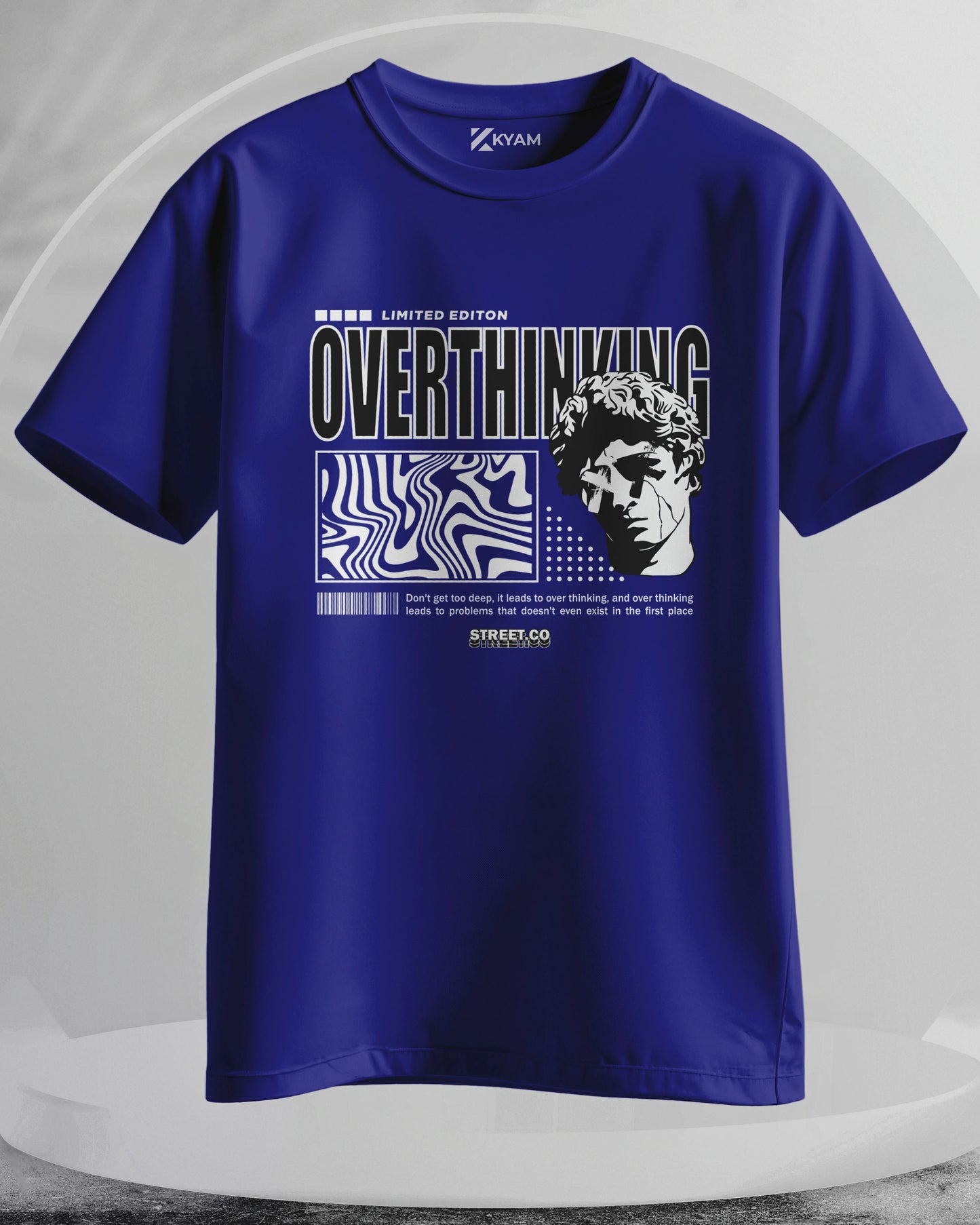 Overthinking - Men Stylish Printed T-Shirts – (Regular)