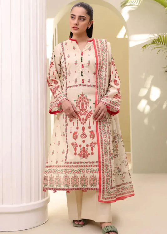 Women Kurtha - 3 Piece – Unstitched