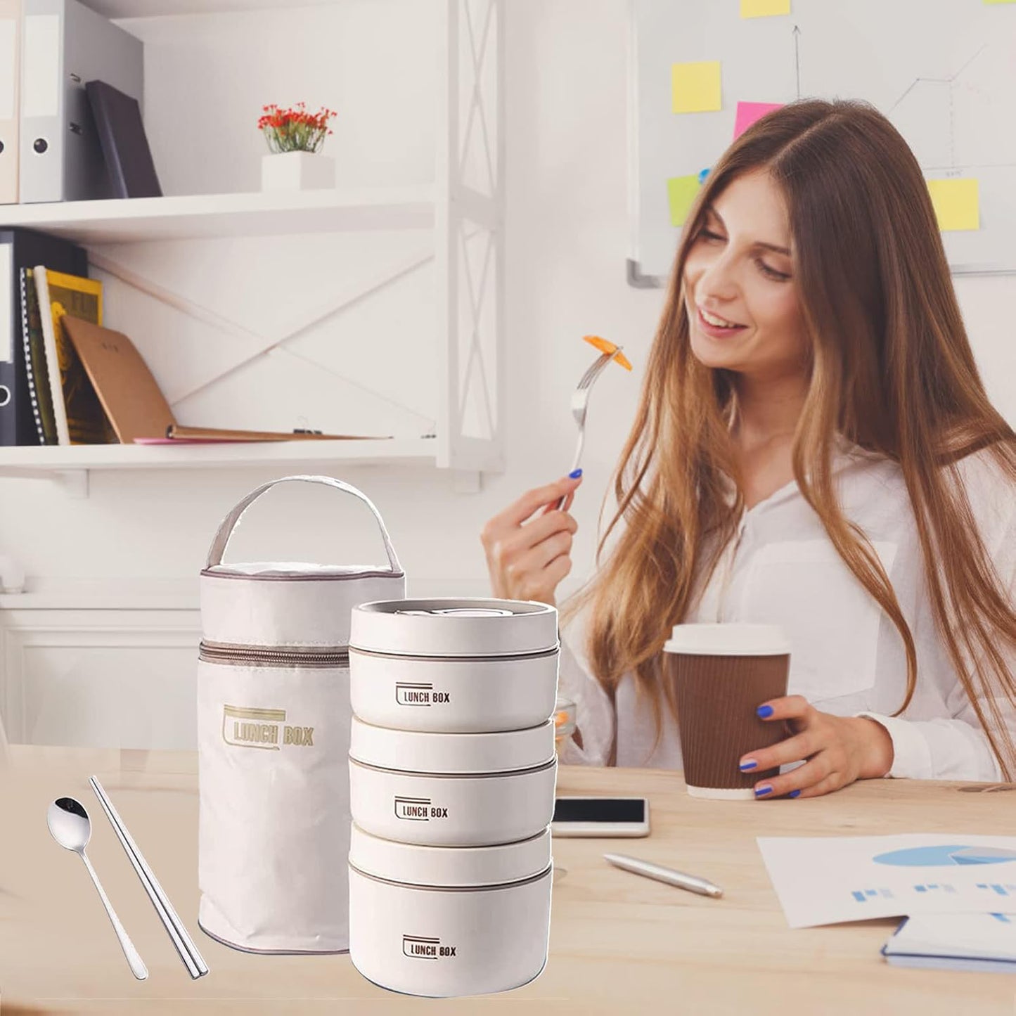 Portable Thermal Insulated Bento Lunch Box Set-KYAMSTORE