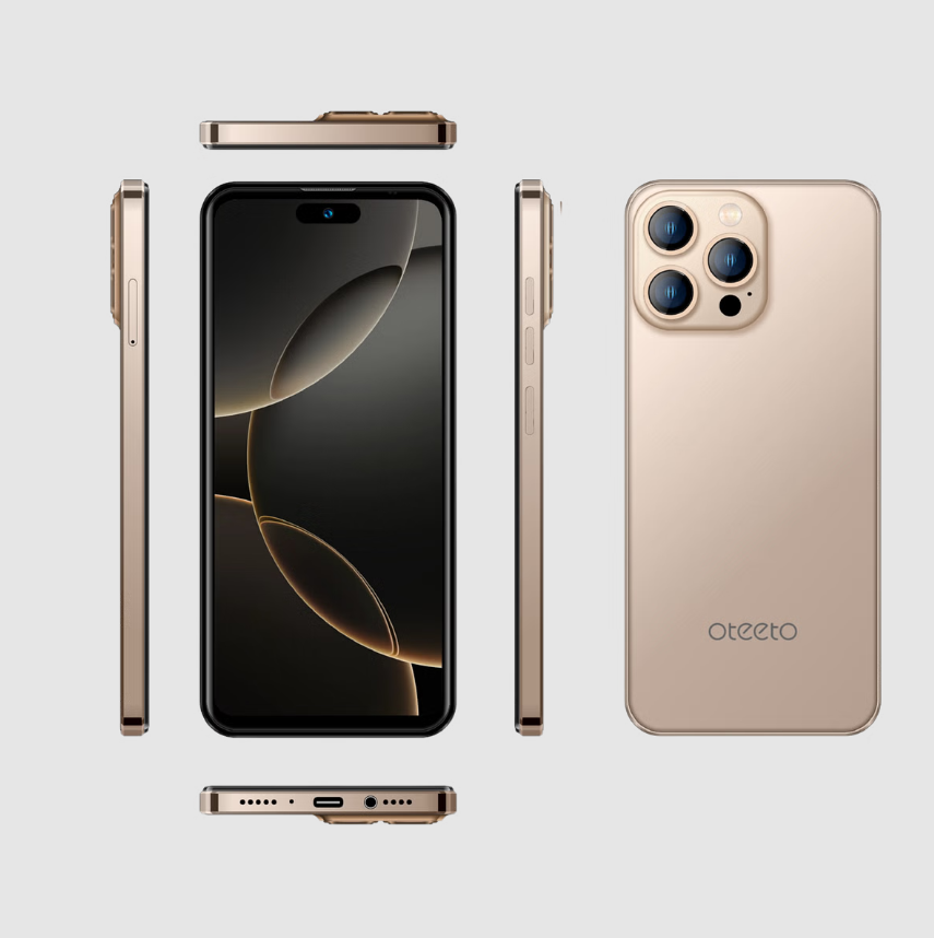 Oteeto M10 Mobile Phone Dual sim 6.56 inch /4G 5000mAH battery 4GB +128GB